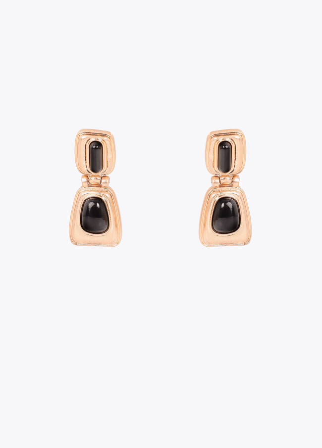 Acrylic Medallion Combined Earrings