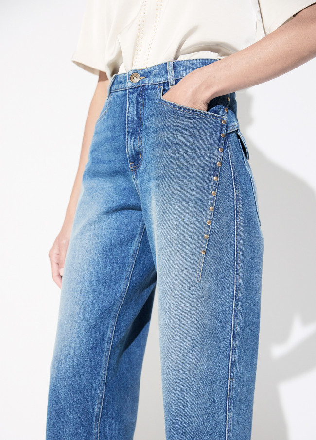 Studded Balloon Jeans