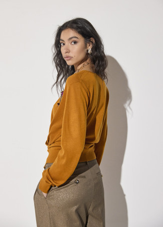 Pull avec Appliqués Décoratifs