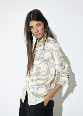 Camisa Logo Creme