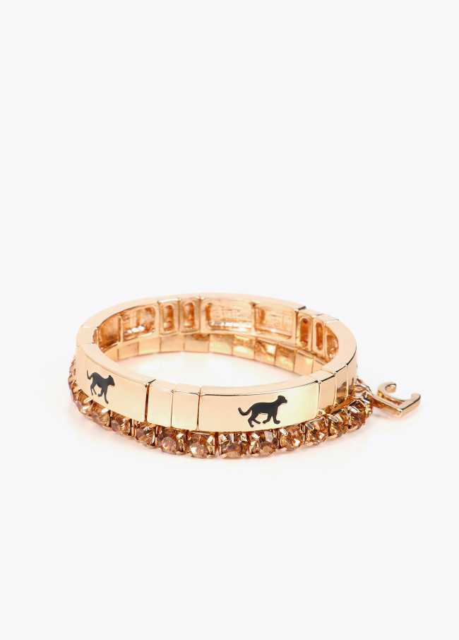 Conjunto de Pulseiras Elásticas Laqueadas...