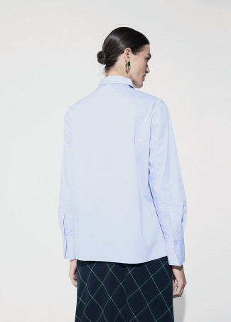 Camisa de Popeline com Pedraria
