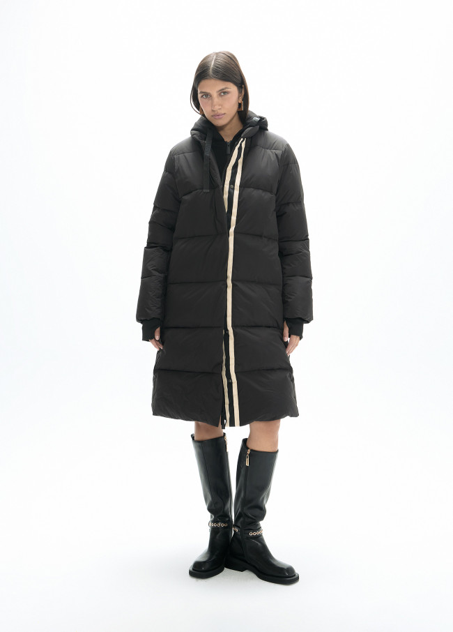 Anorak long à capuche