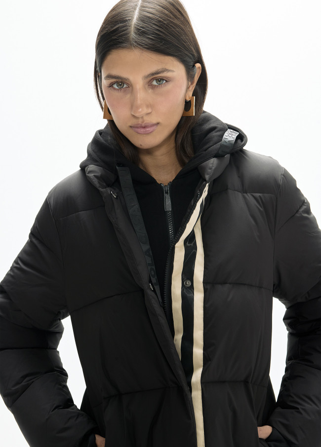 Anorak long à capuche