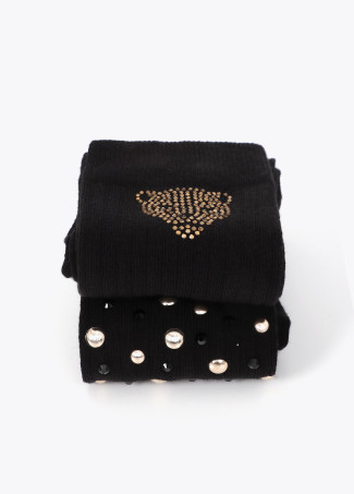 Pack cadeau de chaussettes avec perles et cristaux