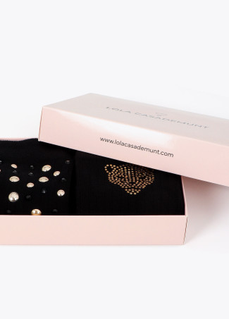 Pack cadeau de chaussettes avec perles et cristaux