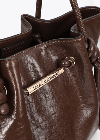 Shopper avec Détail Tube Métallique Logo Perforé