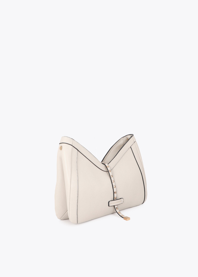 Bandoulière effet cuir avec sangle de mini clous