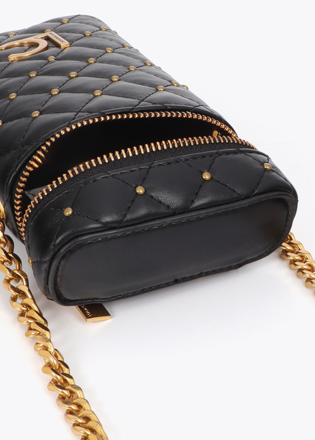 Pochette pour téléphone effet cuir matelassé...