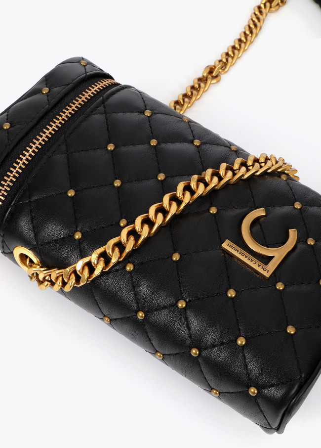 Pochette pour téléphone effet cuir matelassé...