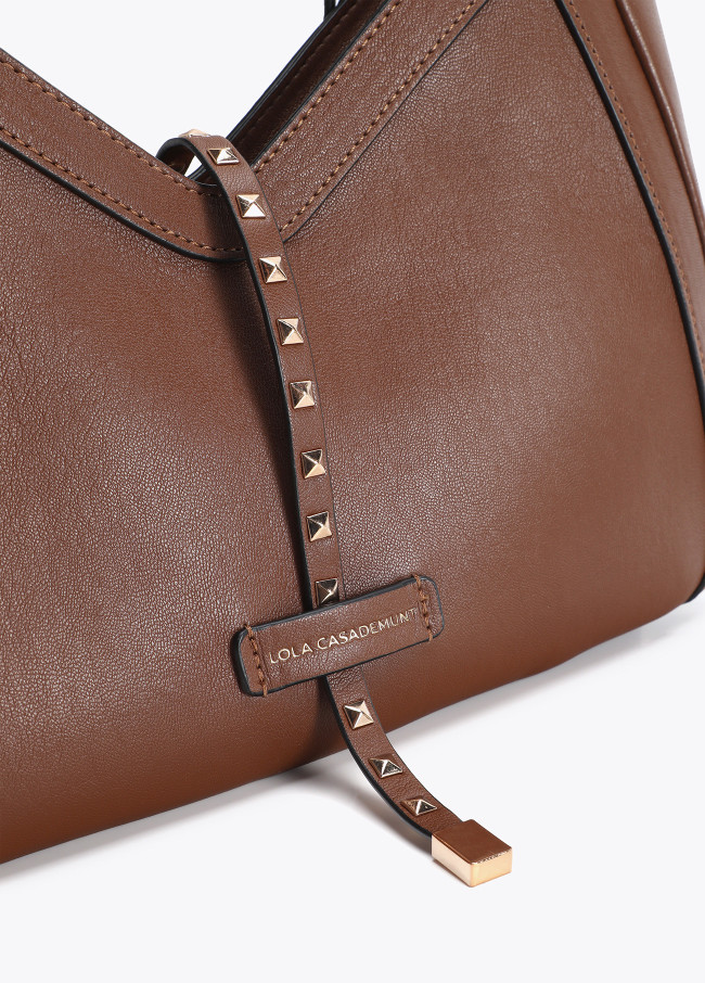 Sac Bandoulière Imitation Cuir avec Mini Clous