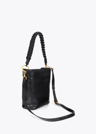 Bolsa Hobo com Alça Trançada