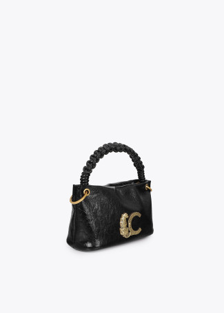 Small Shoulder Bag with Braided Handle Detail