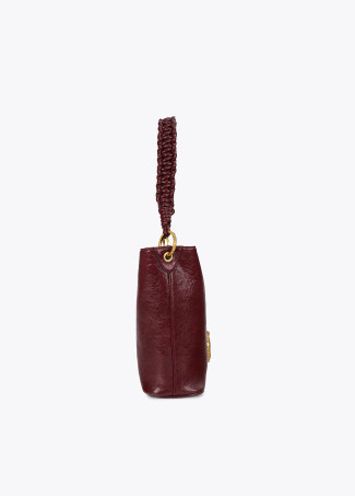 Hobo Bag with Braided Handle Detail