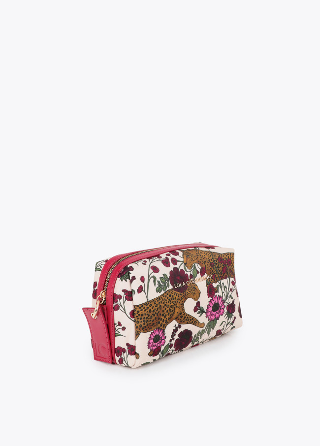 Trousse de Toilette en Nylon Imprimé Tigres et...
