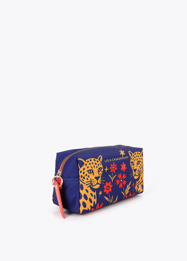 Tigerprint Nylon Kulturtasche