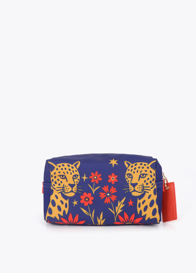 Neceser nylon estampado tigres