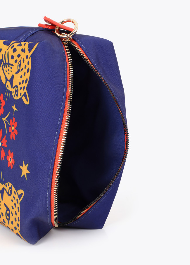 Neceser nylon estampado tigres