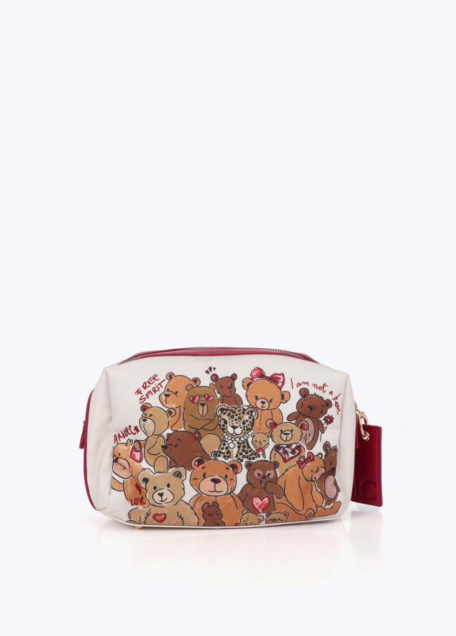 Trousse de Toilette Imprimée Ours Personnalisée