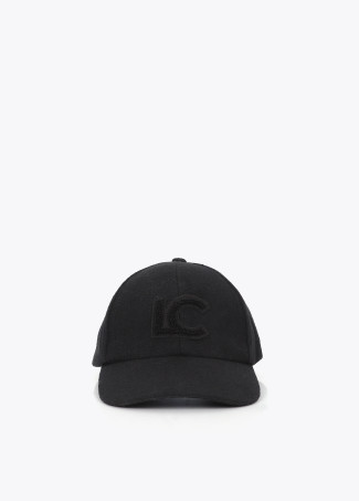 Cap in Grosgrain Fabric with Logo Patch
