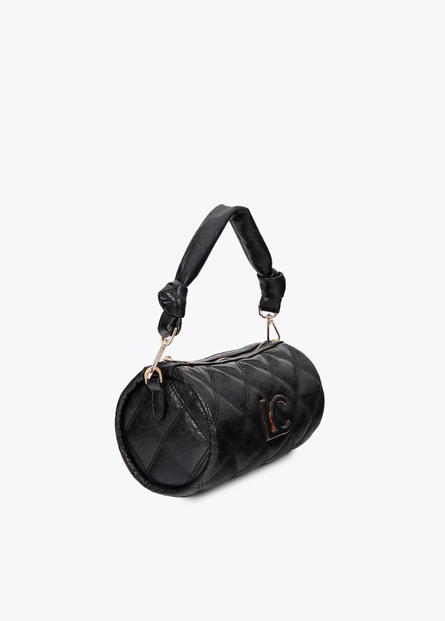 Sac Bandoulière Matelassé en Forme de Baril...