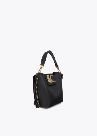 Sac Bandoulière avec Détail Chaîne et Logo Léopard