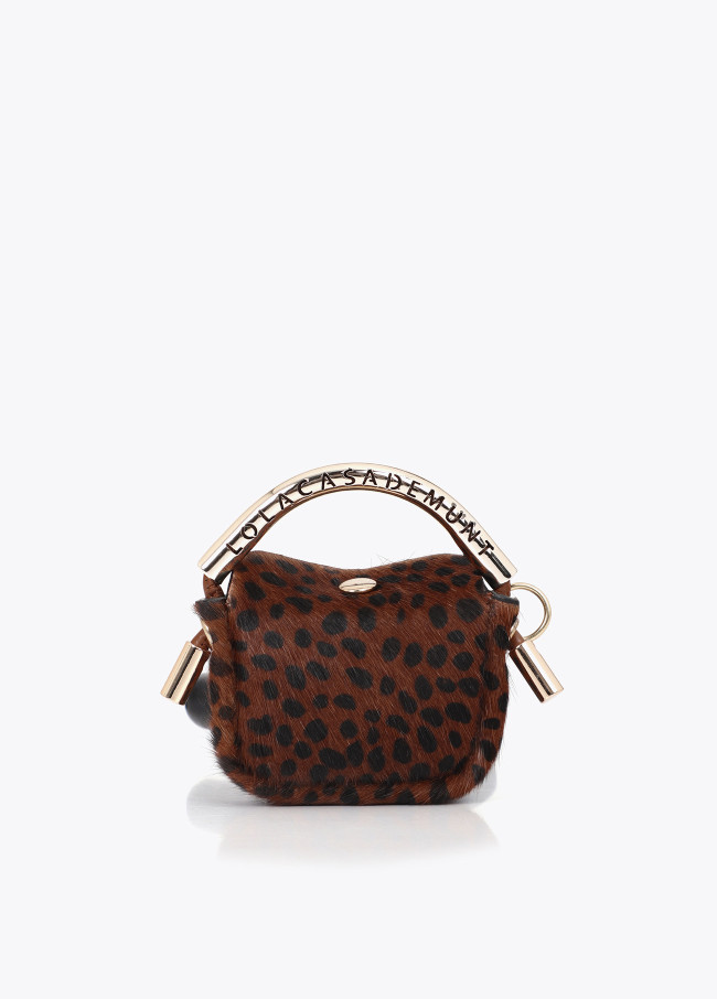 Llavero mini bolsito 1981 animal print