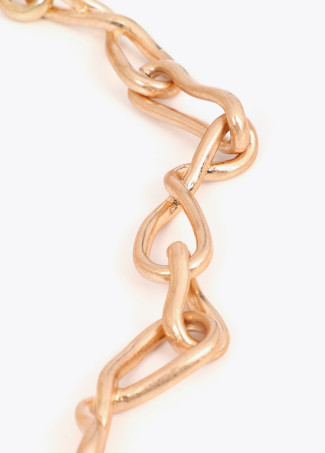 Collar largo perlas y corazón infinito