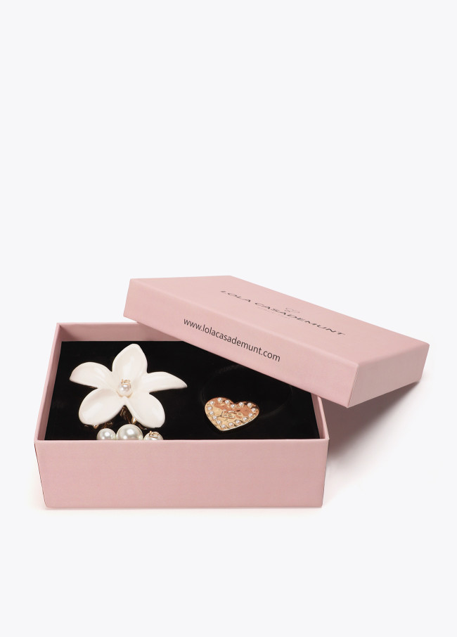 Set regalo cabello perlas