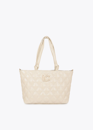 Gestepper Shopper mit Doppelnaht und Rohrgriff