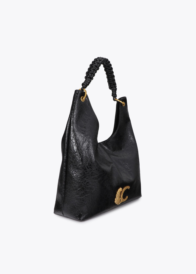 Shopper with Braided Handle Detail