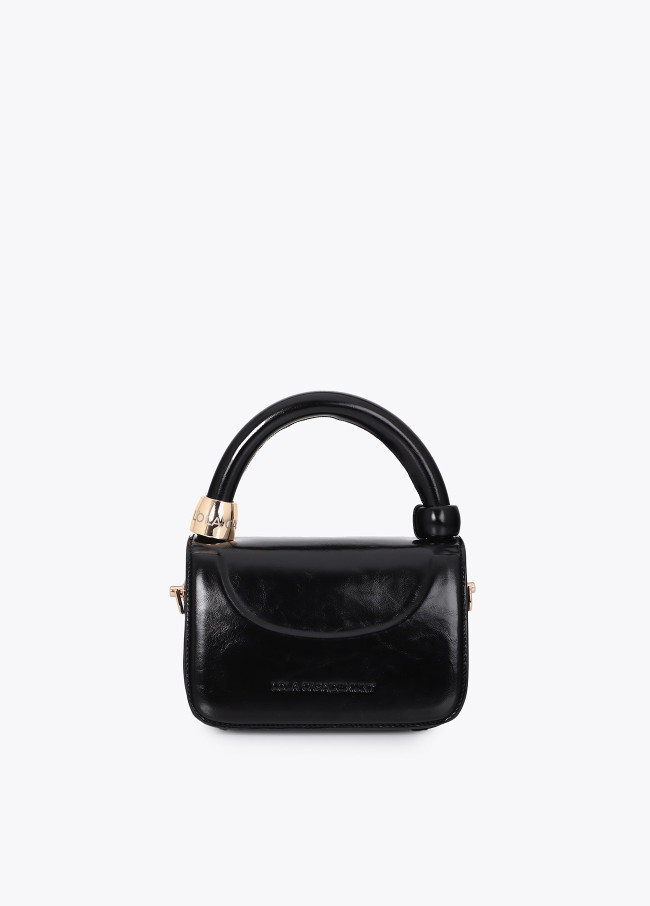 Mini Shoulder Bag with Cutout Ring Detail