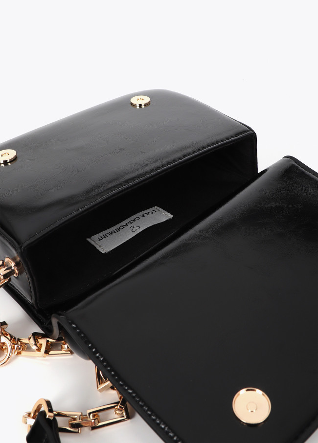 Mini Shoulder Bag with Cutout Ring Detail
