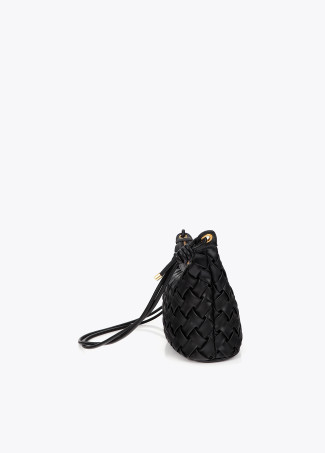 Bandolera negra trenzada