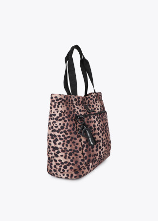 Shopper en Nylon Imprimé Animal