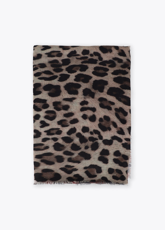 Fular animal print degradado 100x200cm