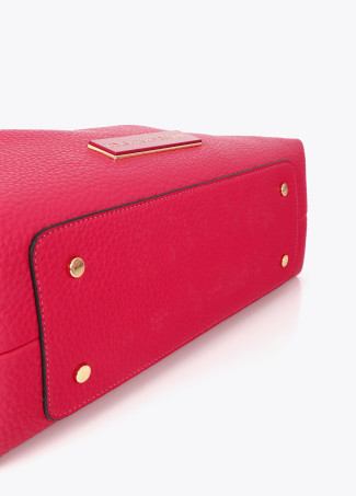 Shopper efecto piel logo a tono