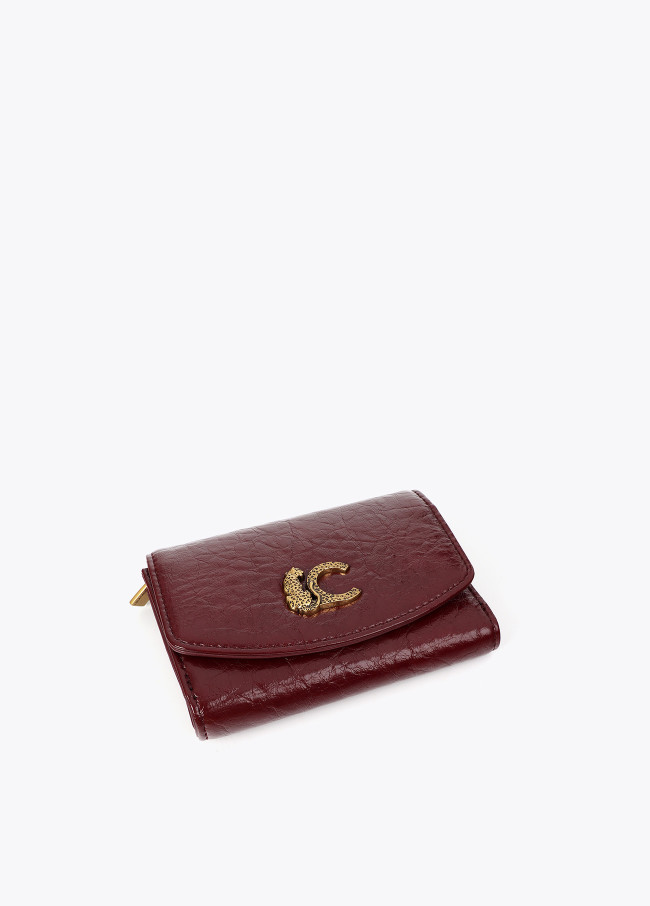 Porte-monnaie effet crocodile