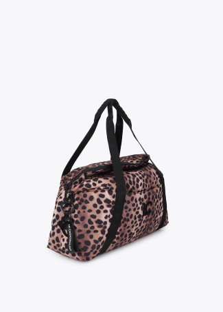 Sac Weekend en Nylon à Imprimé Animal