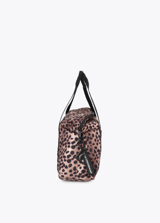 Sac Weekend en Nylon à Imprimé Animal