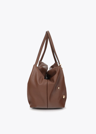 Shopper effet cuir à clous