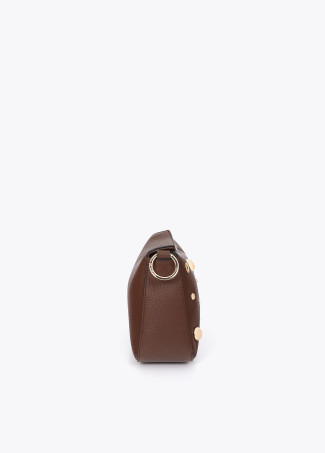 Studded Faux Leather Crossbody