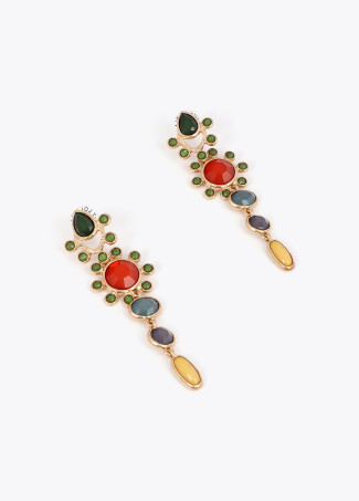Multicolor Crystal Earrings