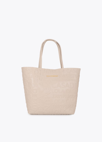Shopper monograma relieve