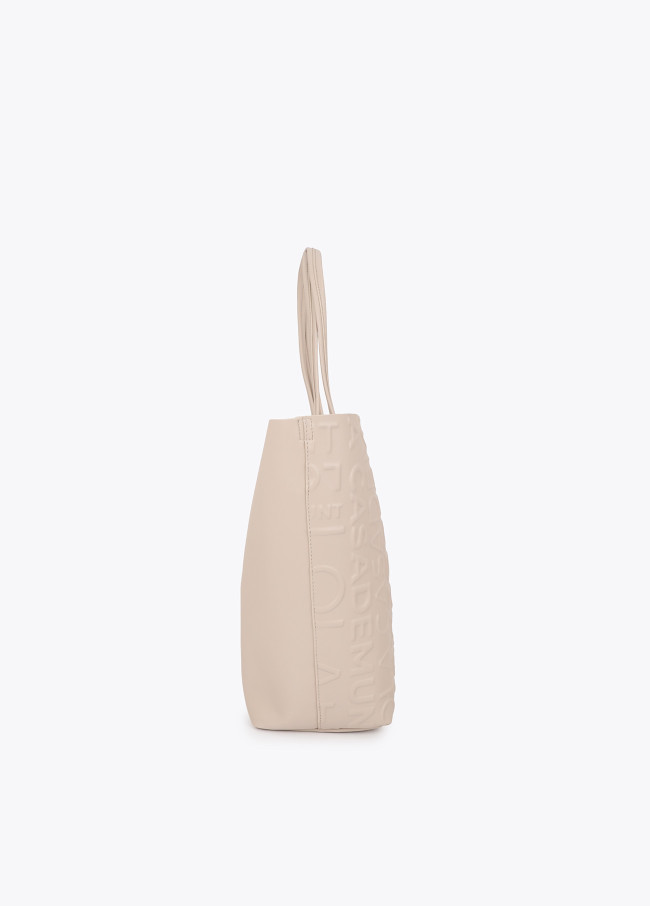Shopper monograma relieve