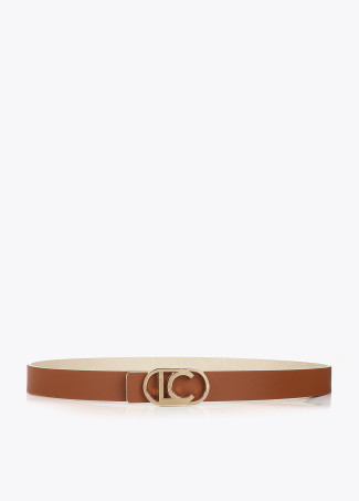 Ceinture fine réversible boucle ovale
