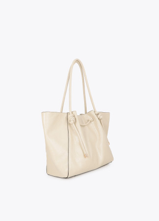 Shopper avec Tube Métallique et Logo Découpé