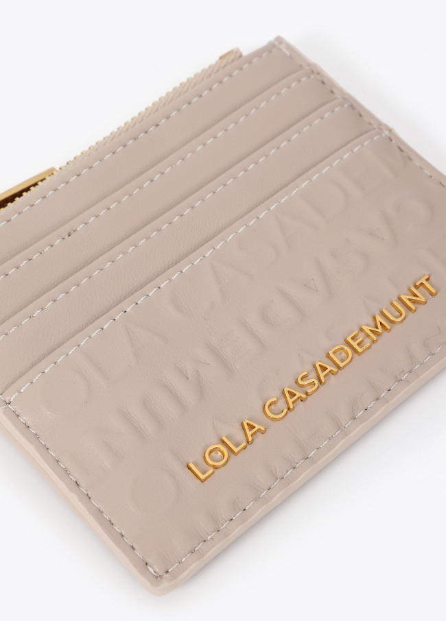 Basic Card Holder Logo Stitch