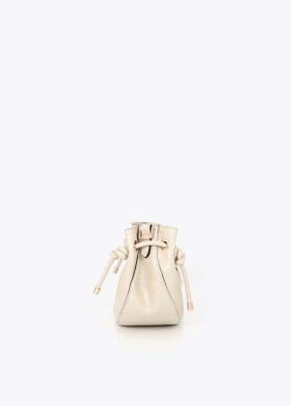 Sac Bandoulière Demi-lune avec Détail Logo Métallique