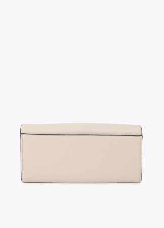 Portefeuille effet cuir à œillets